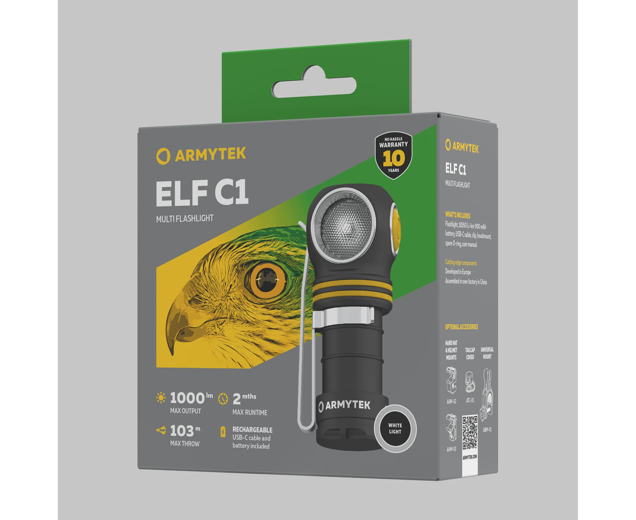 Armytek Elf C1 USB-C White - Image 4