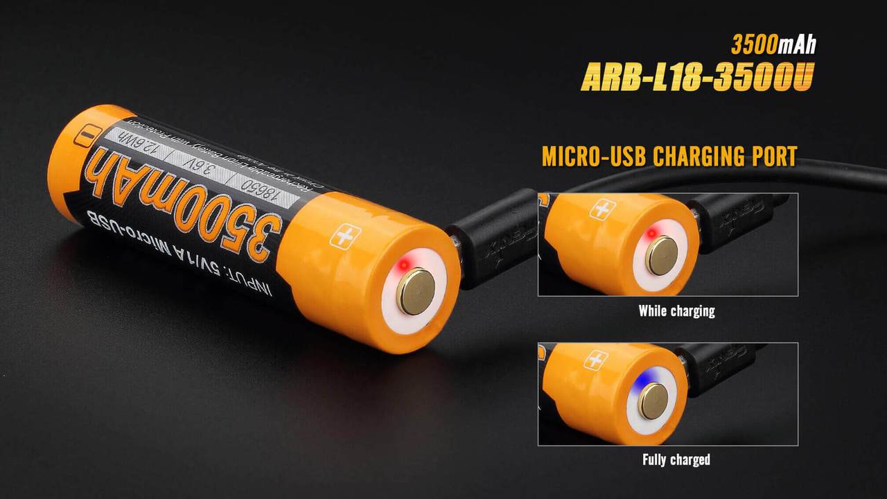 Fenix ARB-L18-3500U USB Rechargeable 18650 - Image 3