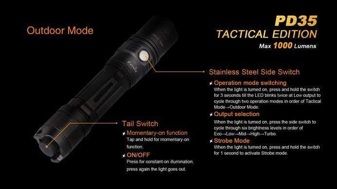 Fenix PD35 TAC - Tactical Flashlight - Image 13