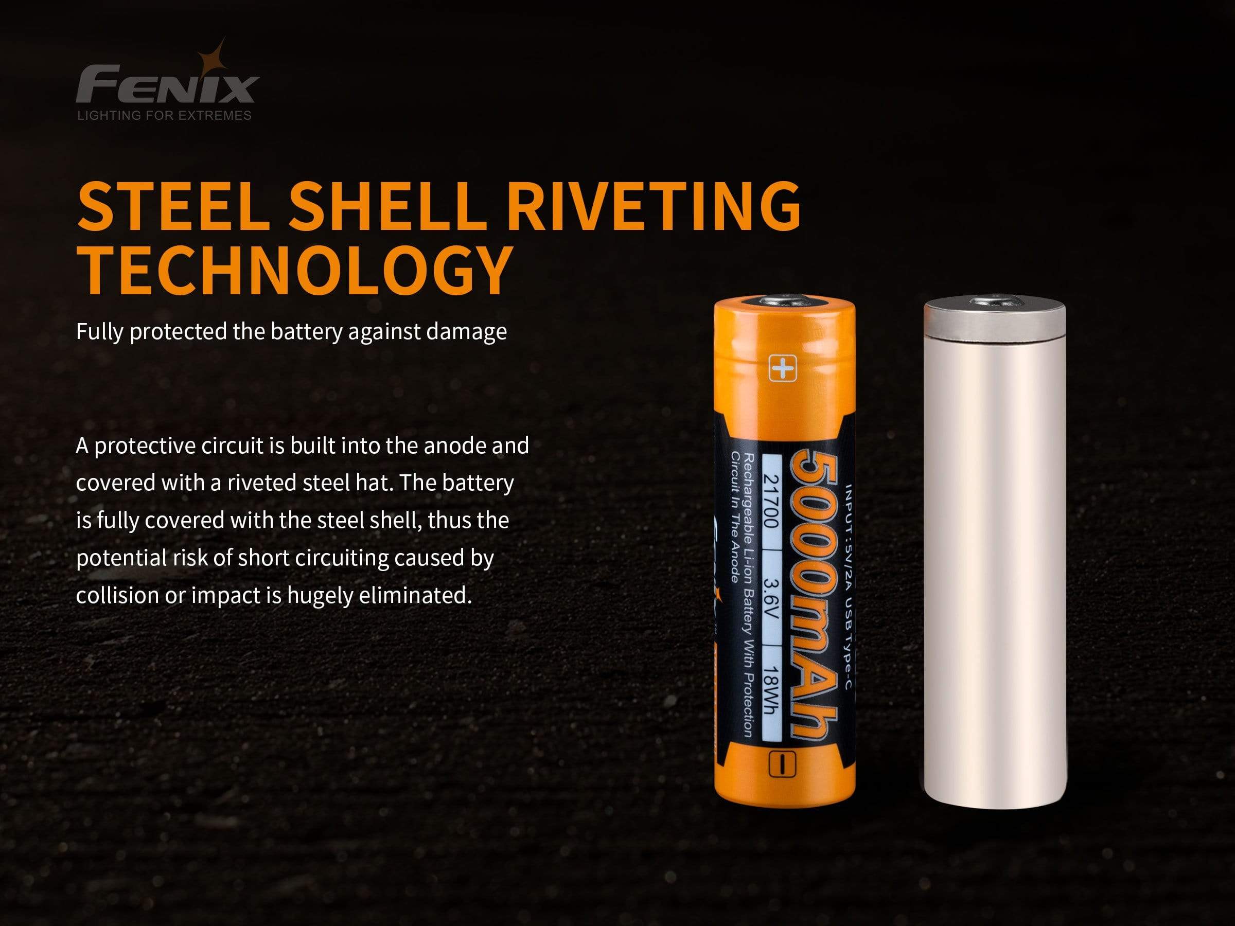 Fenix USB Rechargeable 5000mAh 21700 - Image 6