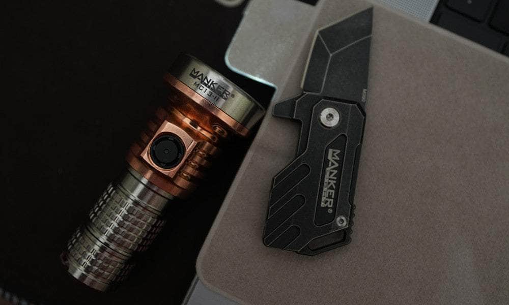 Manker MC13 II Pocket EDC Flashlight - Titanium & Copper - Image 5
