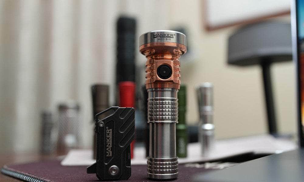 Manker MC13 II Pocket EDC Flashlight - Titanium & Copper - Image 6