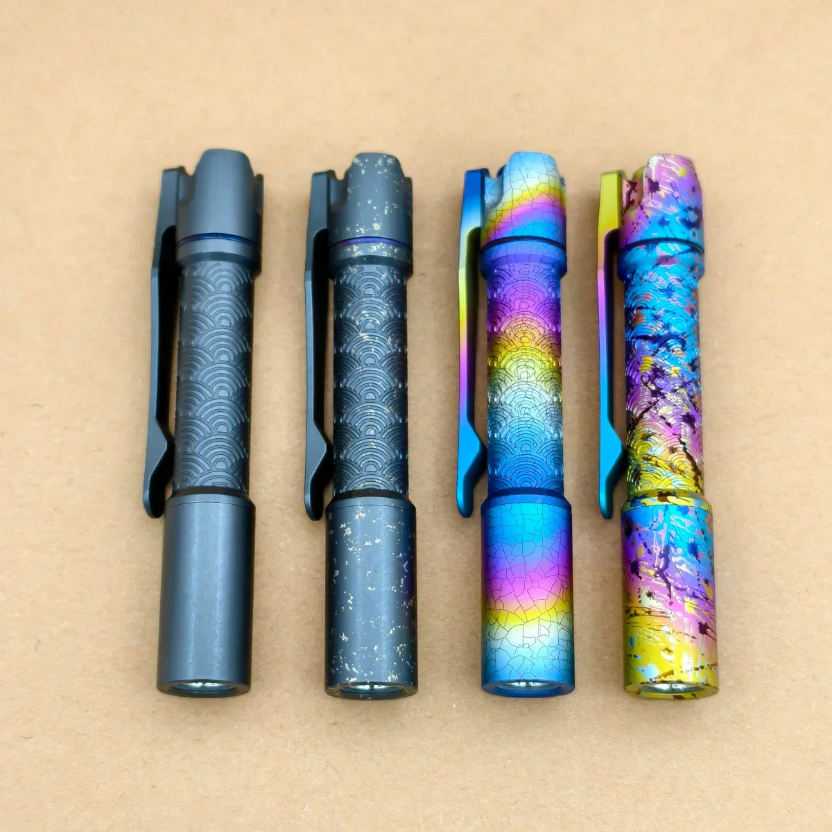 ReyLight Pineapple Mini Titanium Seigaiha - Anodized