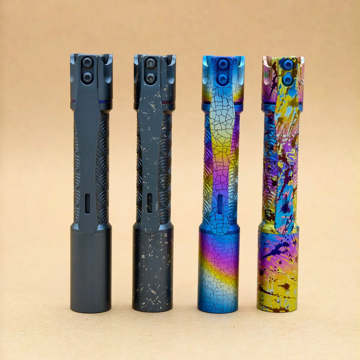 ReyLight Pineapple Mini Titanium Seigaiha - Anodized - Image 2