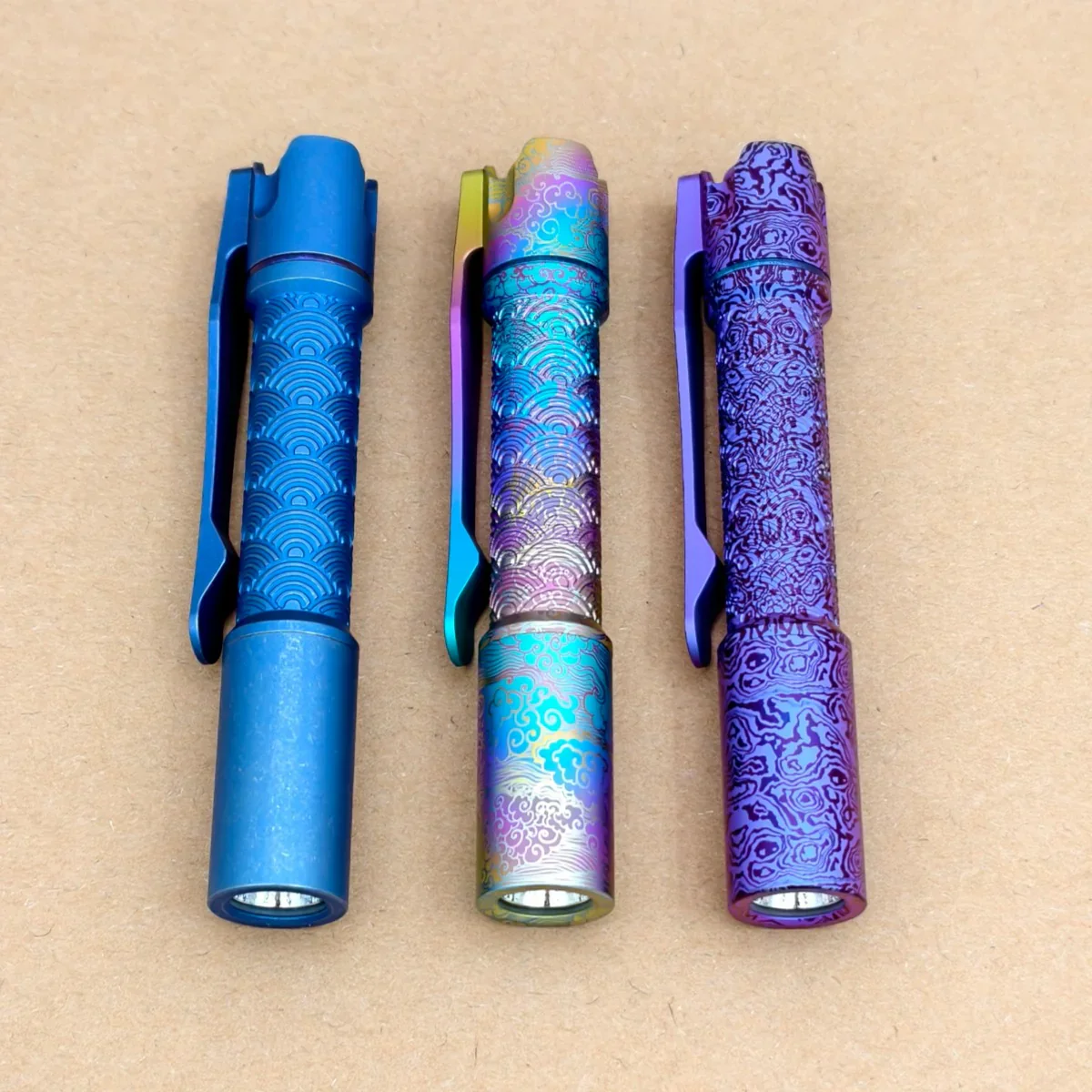 ReyLight Pineapple Mini Titanium Seigaiha - Anodized - Image 5