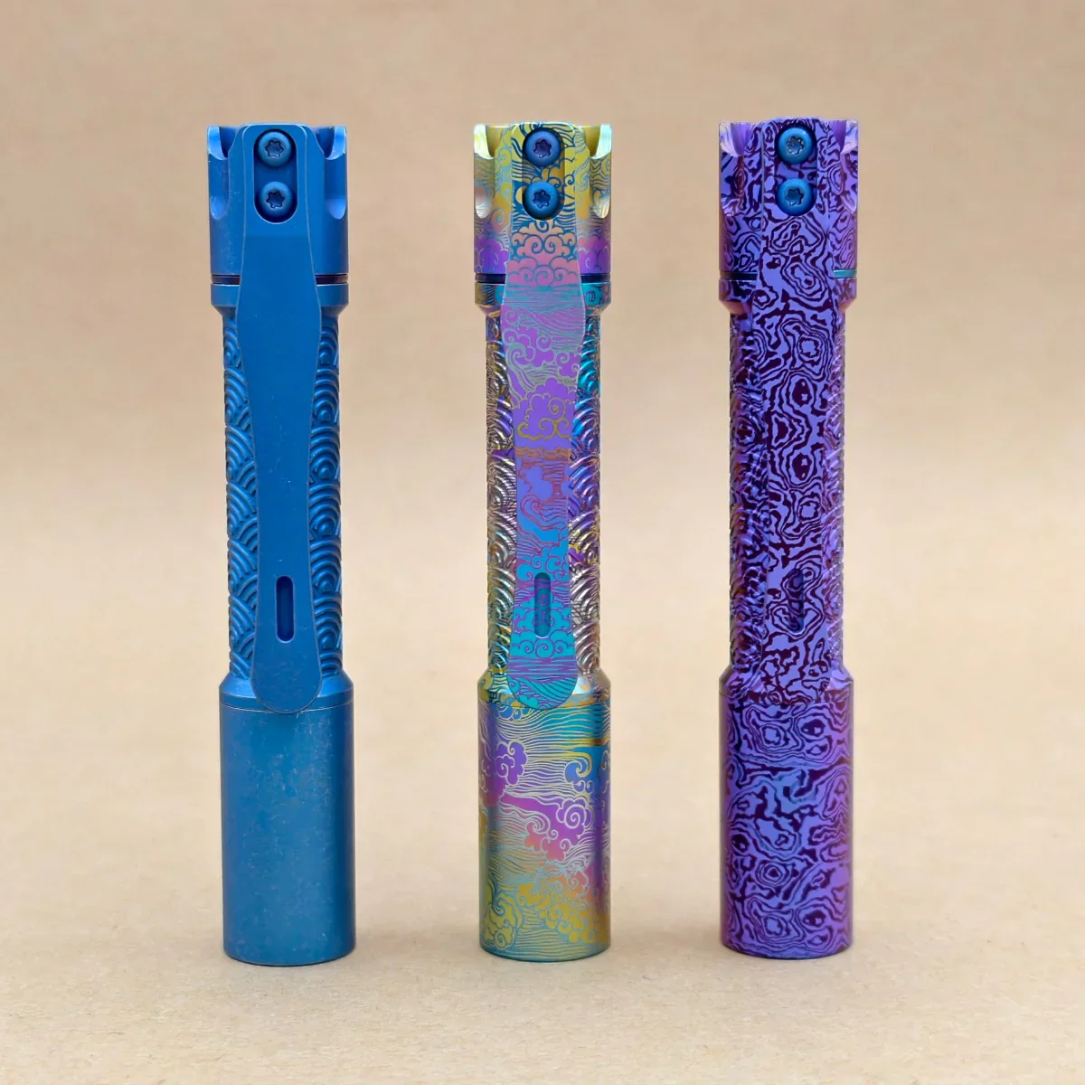 ReyLight Pineapple Mini Titanium Seigaiha - Anodized - Image 6