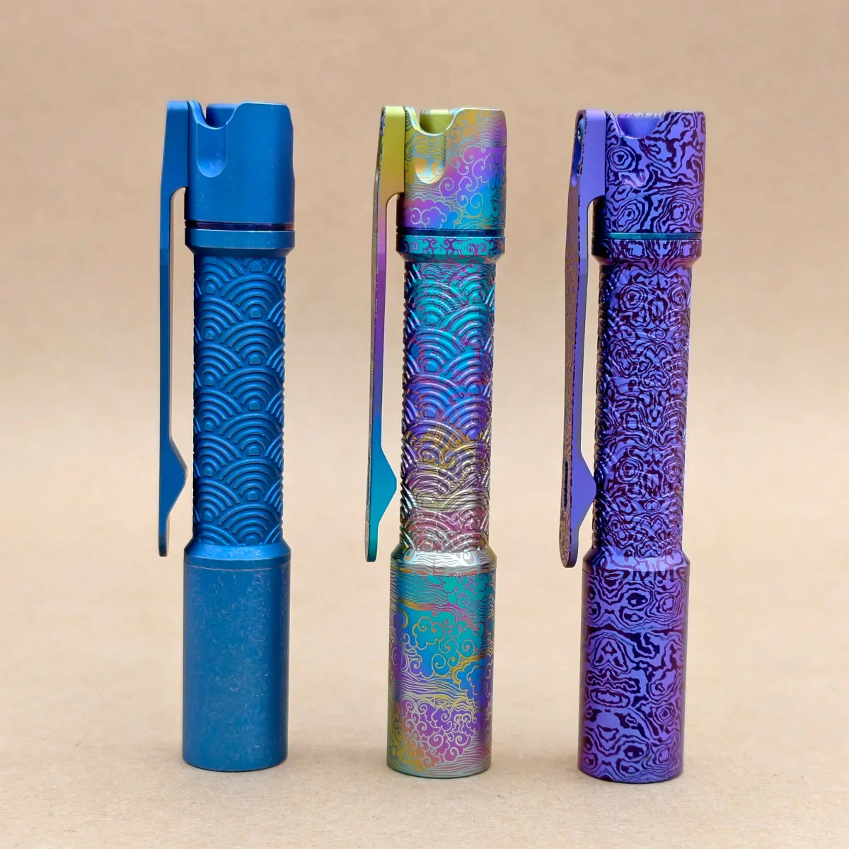 ReyLight Pineapple Mini Titanium Seigaiha - Anodized - Image 7