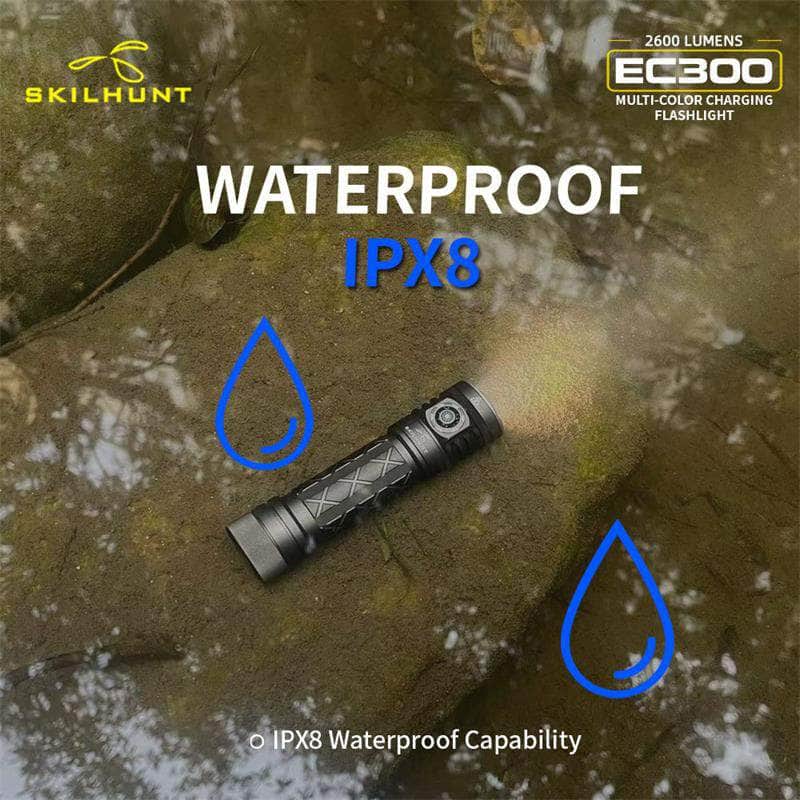 Skilhunt EC300 RGBW Multi-color 21700 Rechargeable LED flashlight - Image 17
