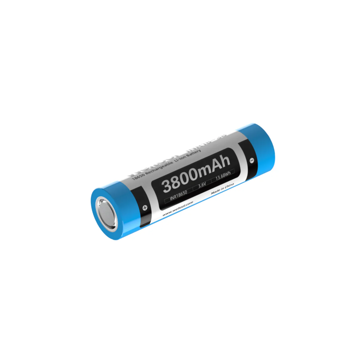 Weltool INR18-38 3800mAh 18650 flat top Li-ion battery