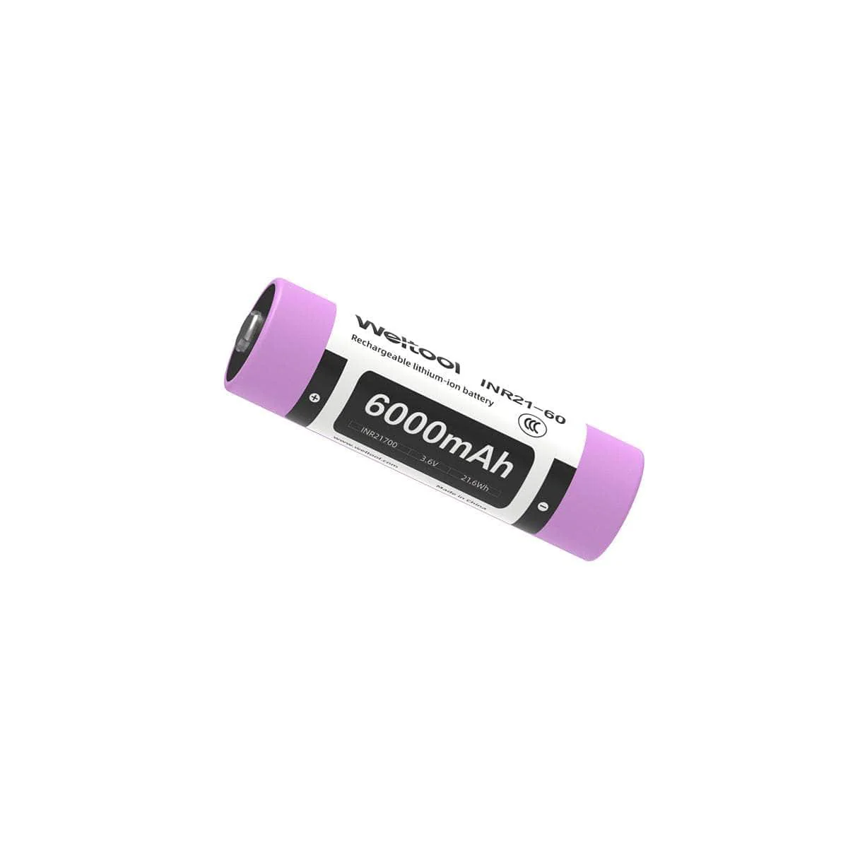 Weltool INR21-60 6000mAh 21700 - Image 3